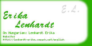 erika lenhardt business card